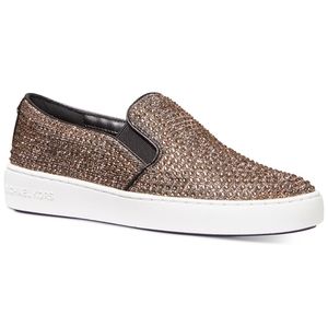 NEW...Authentic MK Bronze Keaton Slip-on Sneakers